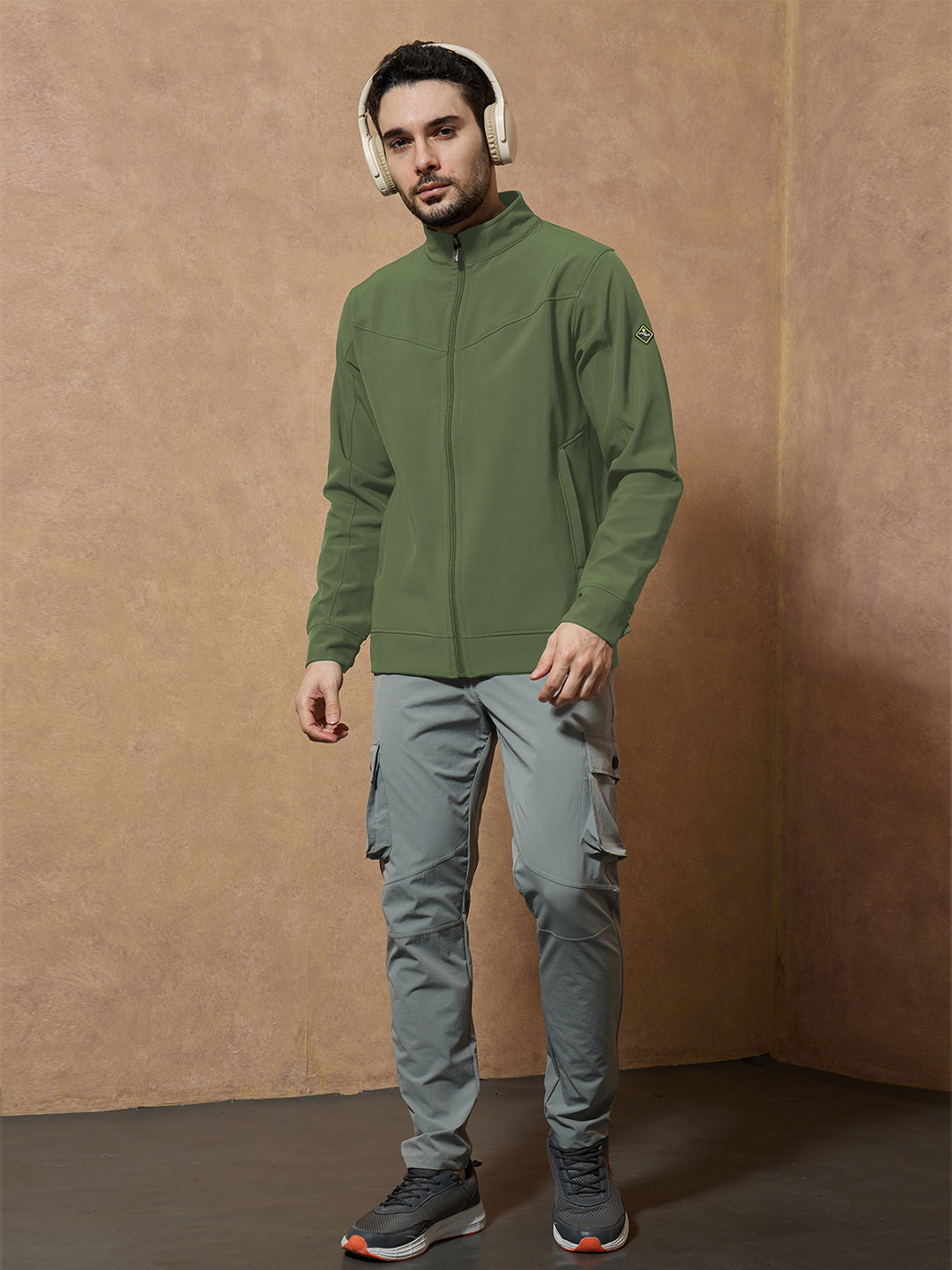 BONDED JACKET, LIGHT OLIVE