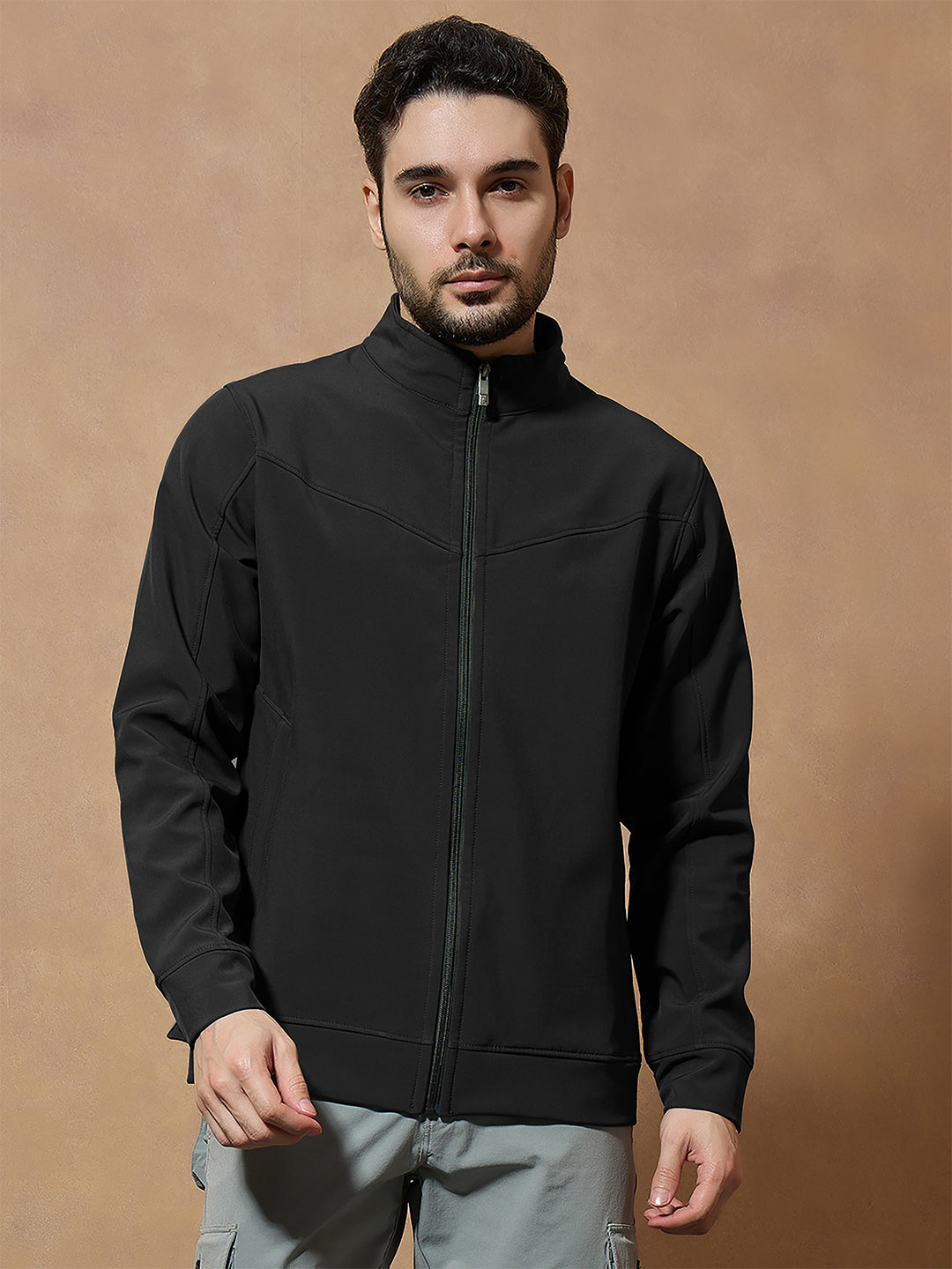 BONDED JACKET, BLACK