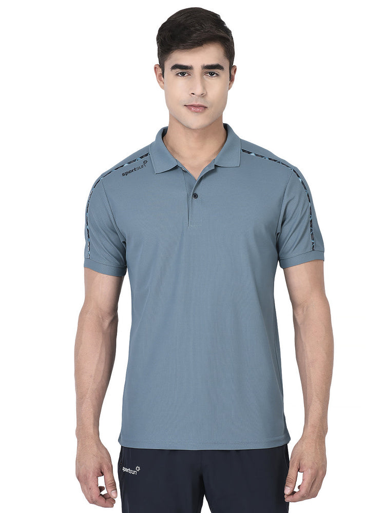 Sport Sun Max Polo Plus Ice Blue T-shirt for Men