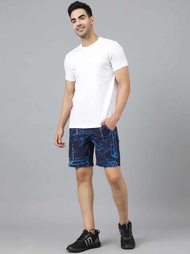 Sport Sun Cotton Round Neck White T-Shirt for Men
