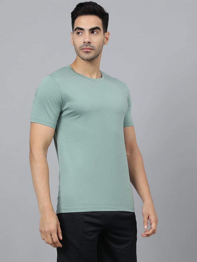 Sport Sun Cotton Round Neck Pista T-Shirt for Men