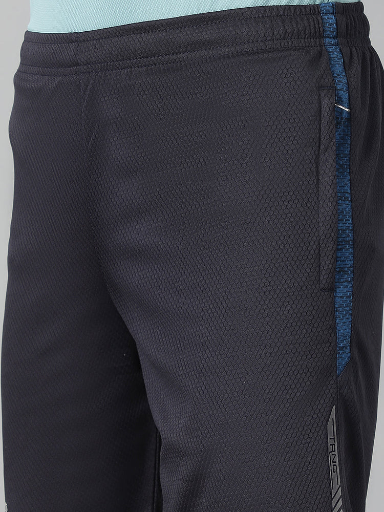 Sport Sun Men Self Design Navy Blue Dry Fit Shorts