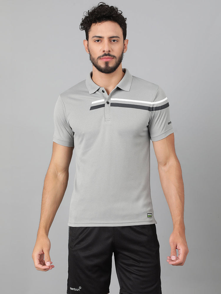 Sport Sun Victory Polo Grey T-shirt for Men