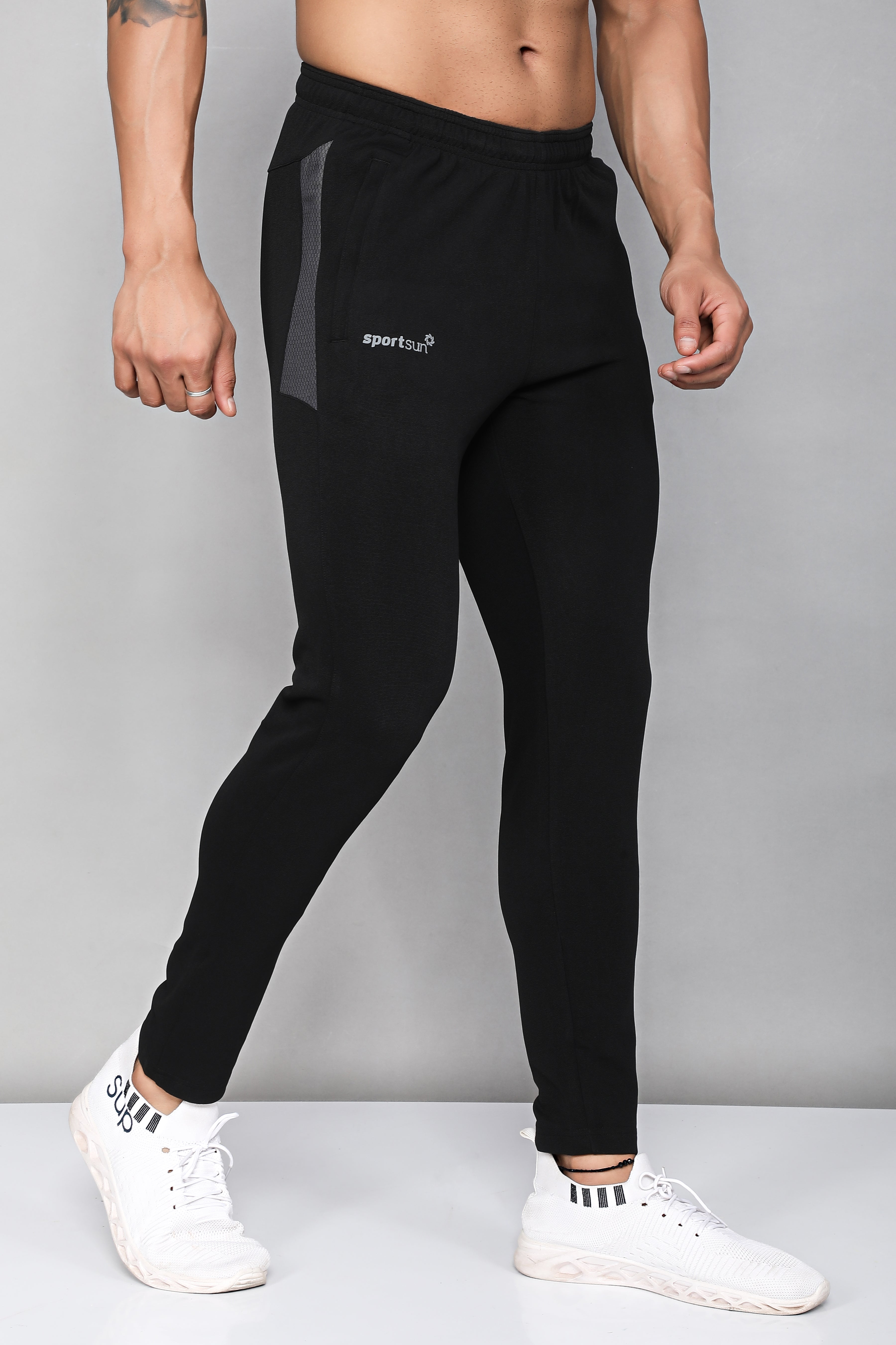 Web Black Track Pant