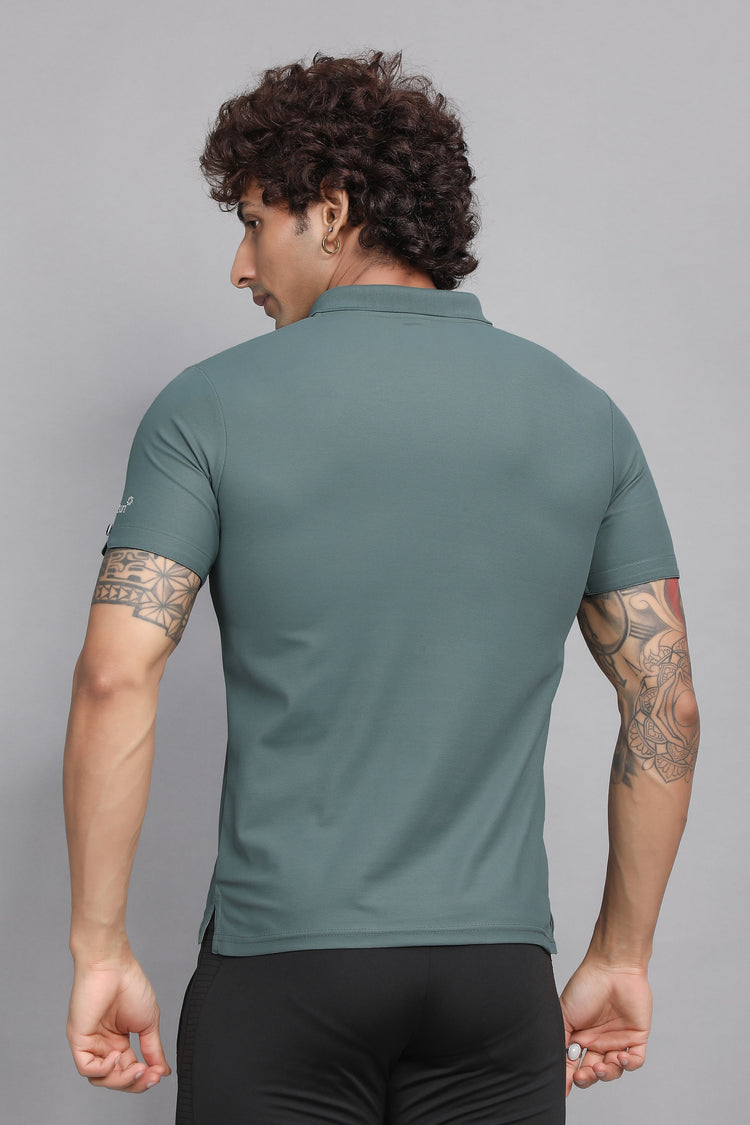 Sport Sun Max Polo Green T shirt for Men