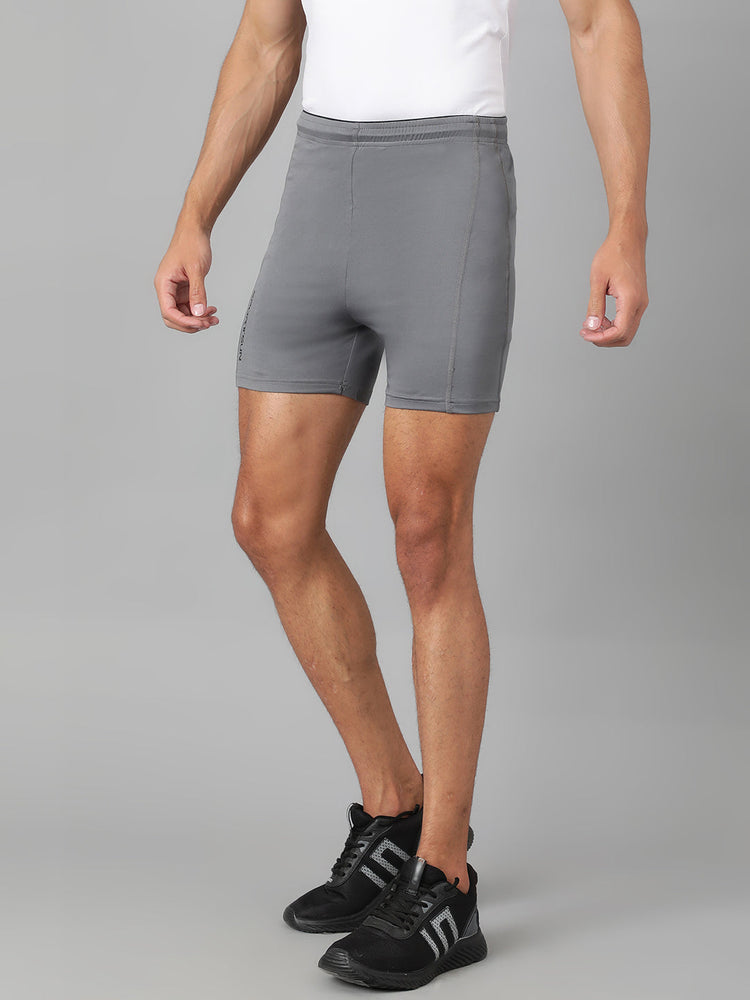 Sport Sun Solid Men Grey Gym Shorts