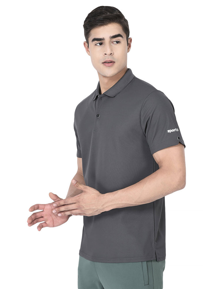 Sport Sun Max Polo Dark Grey T-shirt for Men