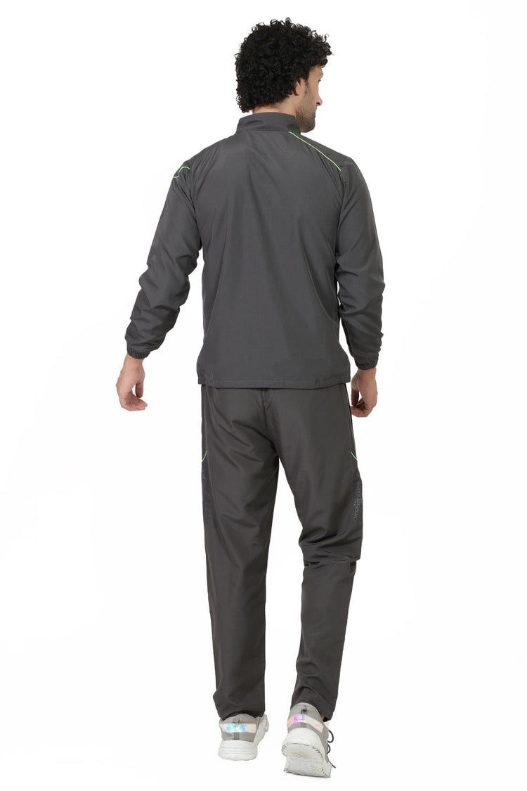 Sport Sun Micro Poly Dark Grey Track Suit for Men