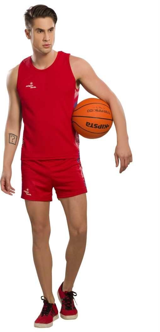 Sport Sun Solid Men Red Athletic Kit