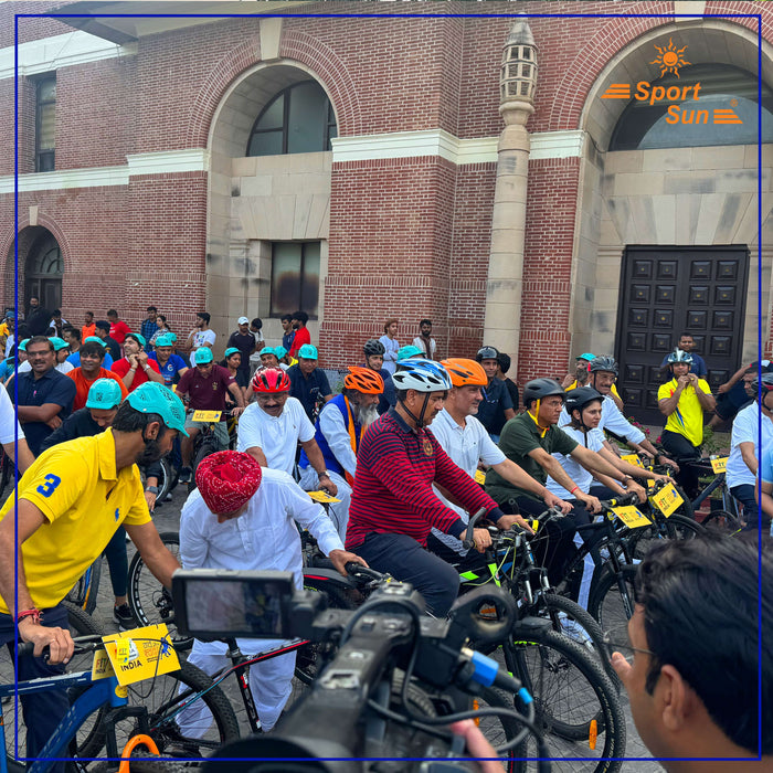 Sport Sun Joins Fit India "Sundays on Cycle – Garv Se Swadeshi" at Major Dhyan Chand Stadium