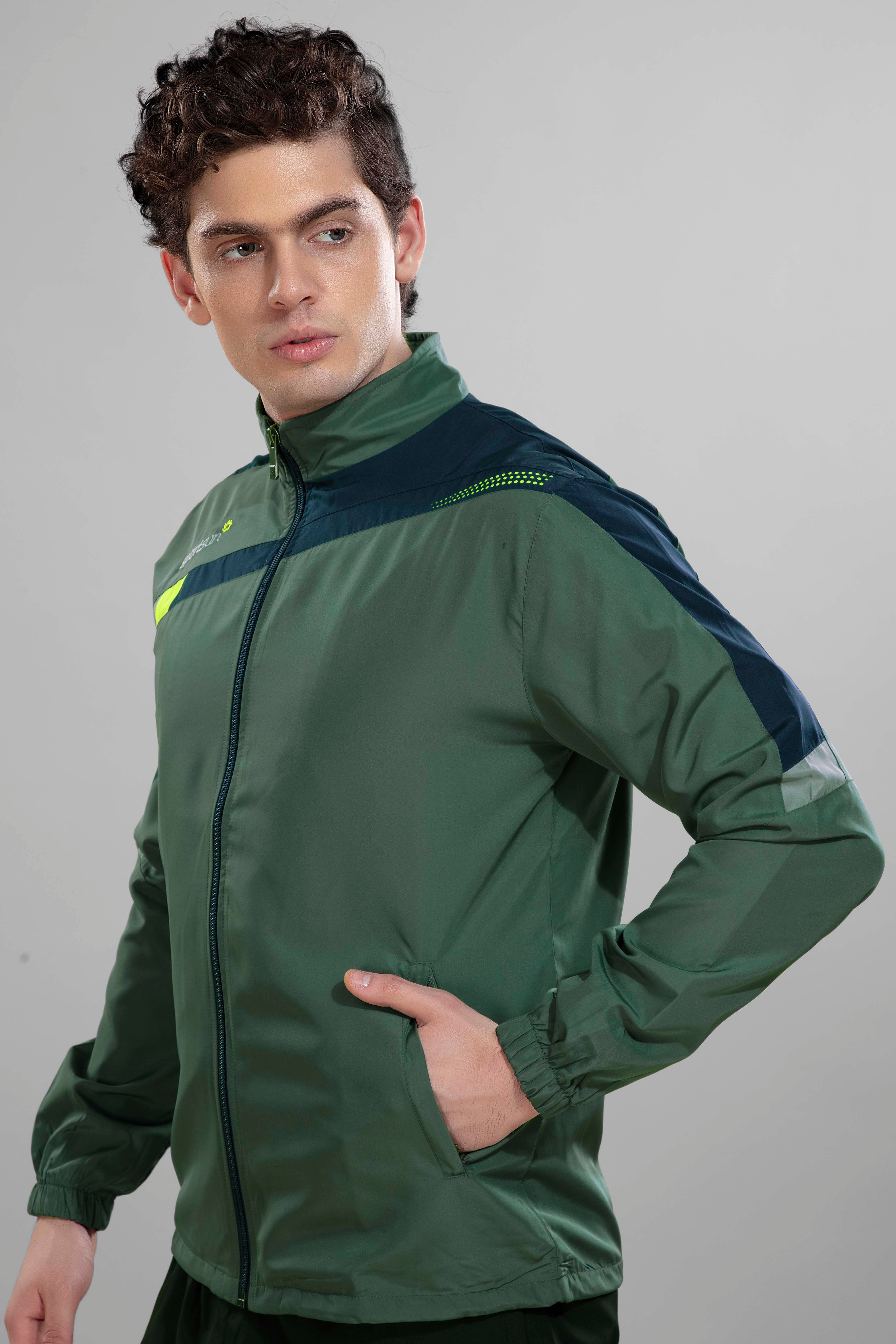 Sport Sun Forest Green Premium Sports Jacket