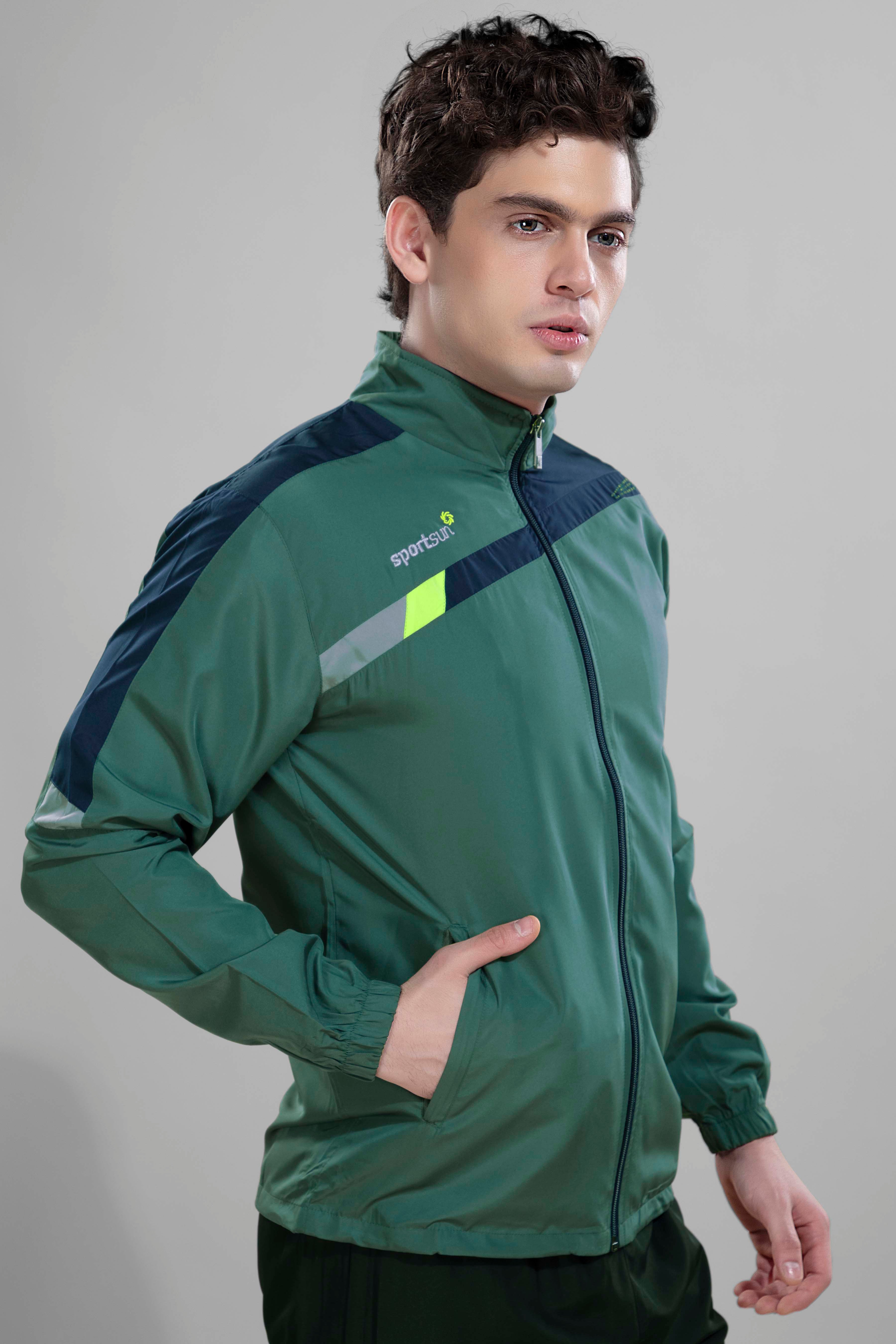 Sport Sun Forest Green Premium Sports Jacket