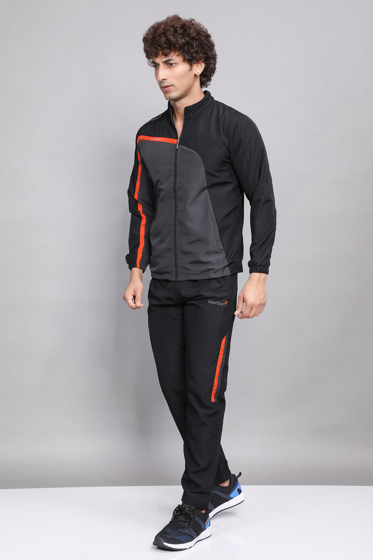 Sport Sun Micro Poly Black Track Suit