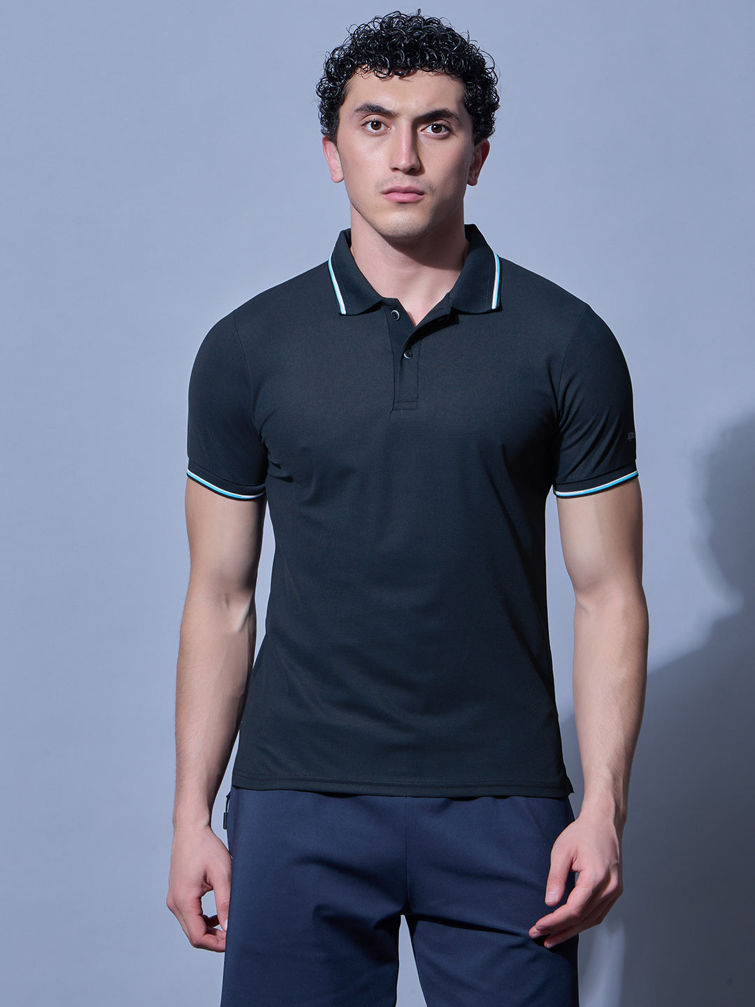 Sport Sun Max Polo Pro Navy Blue T Shirt