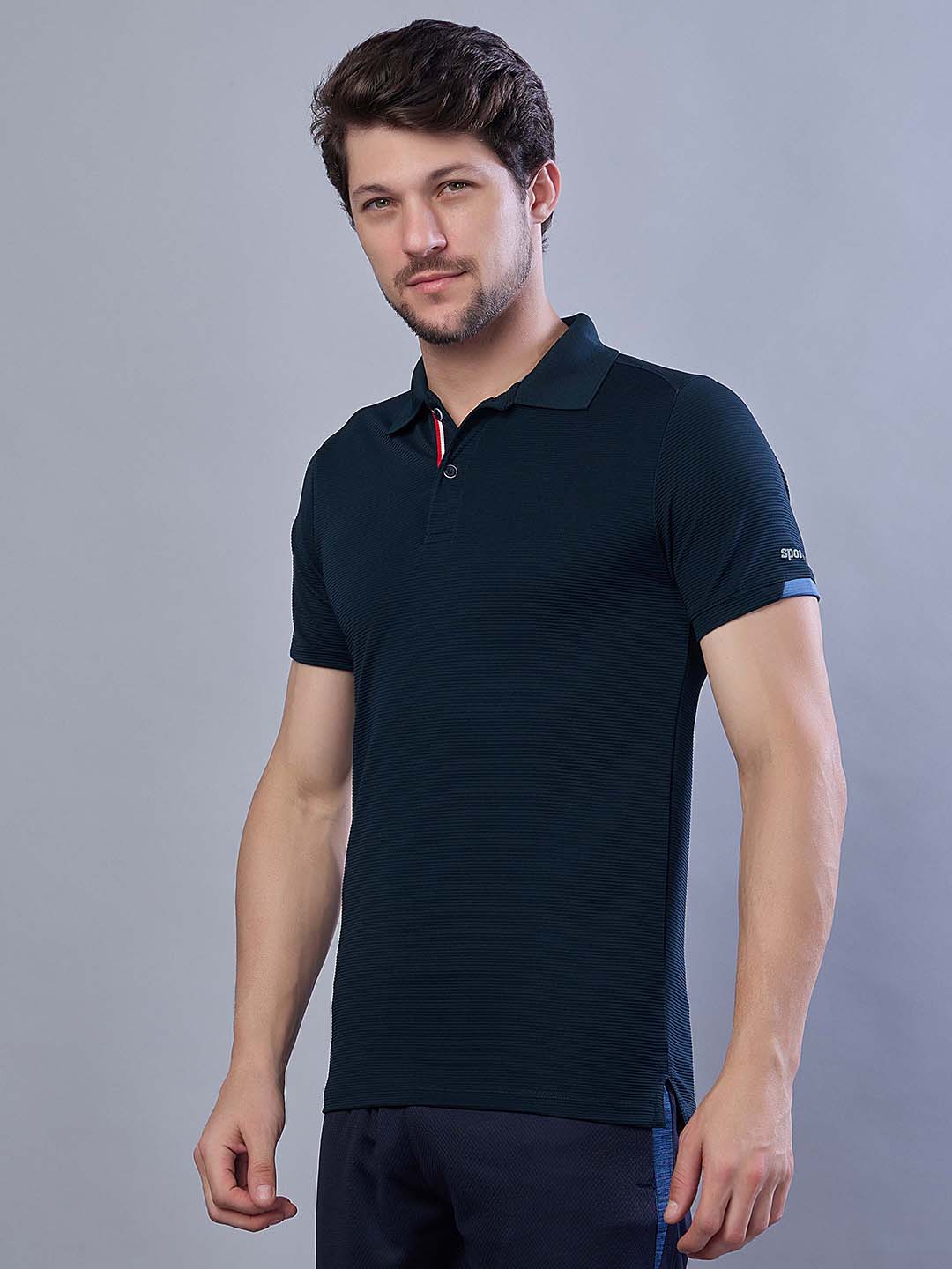 Men’s Stretchable Polo Neck Sports T Shirt