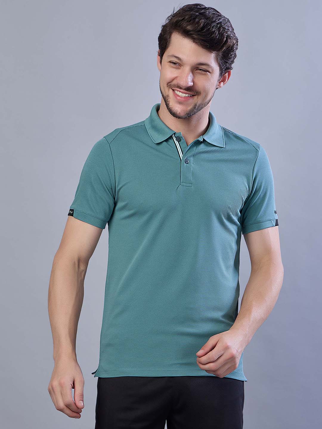 Men’s Stretchable Polo Neck Sports T Shirt