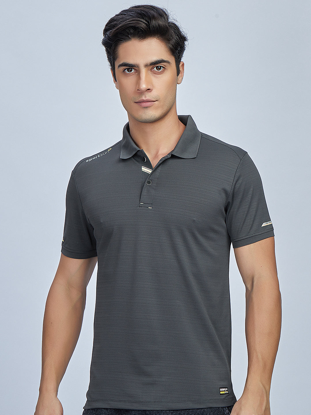 Sport Sun Playcool Polo Dark Grey T Shirt