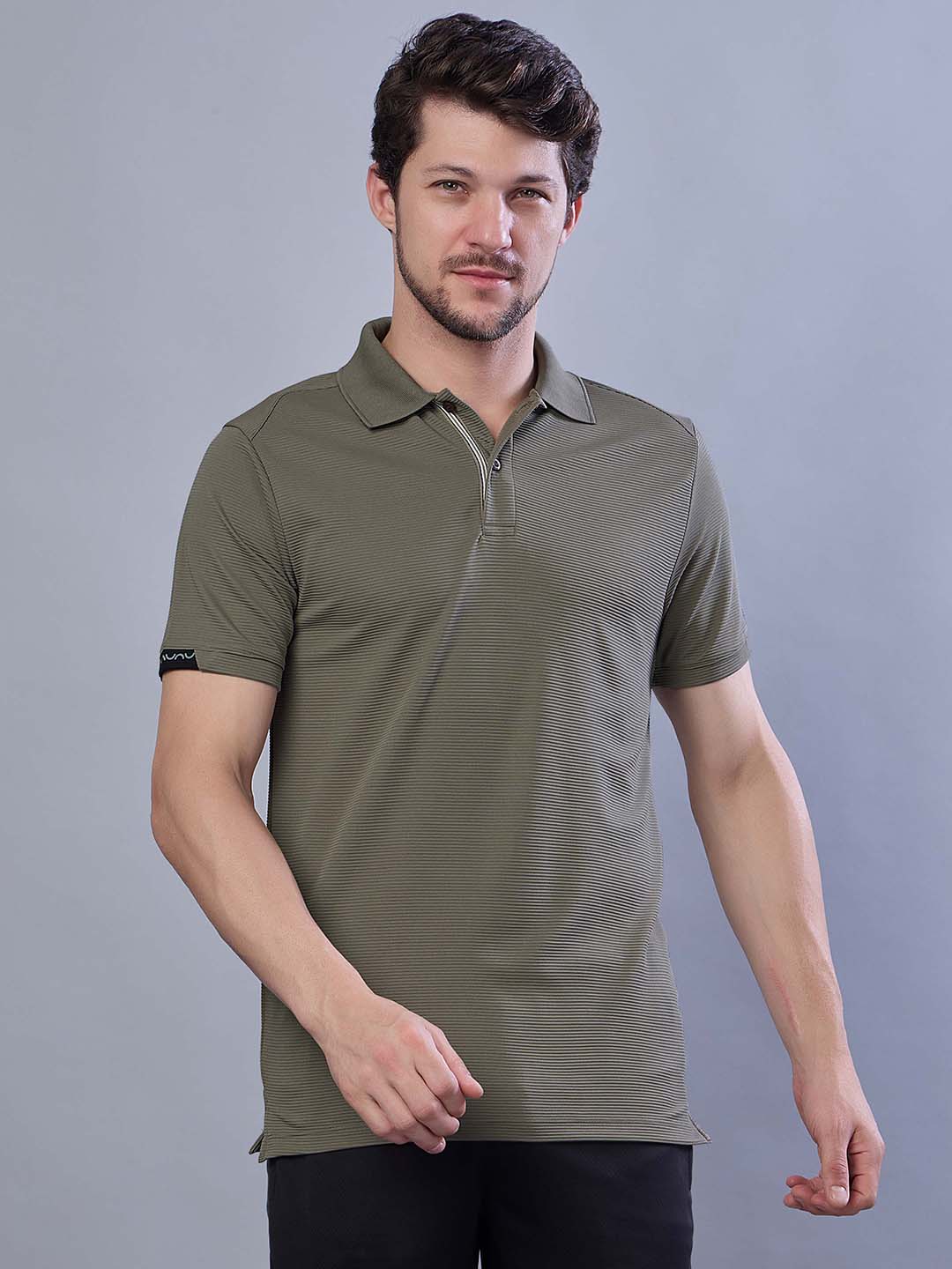 Men’s Stretchable Polo Neck Sports T Shirt