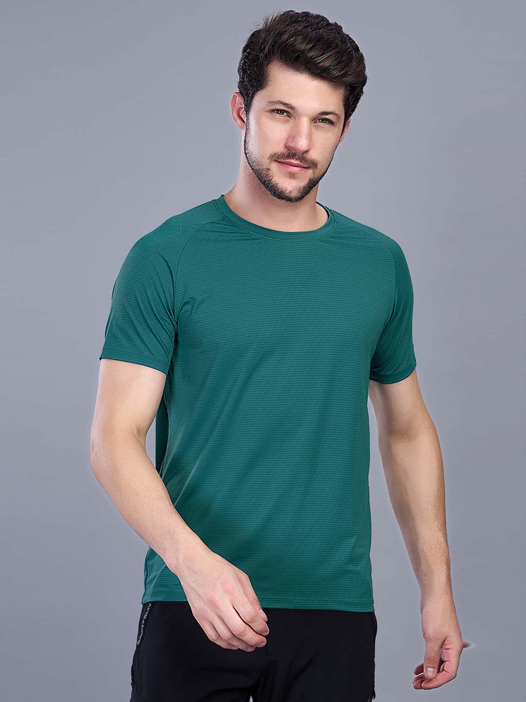 Men’s Active Stretchable Round Neck Sports T Shirt