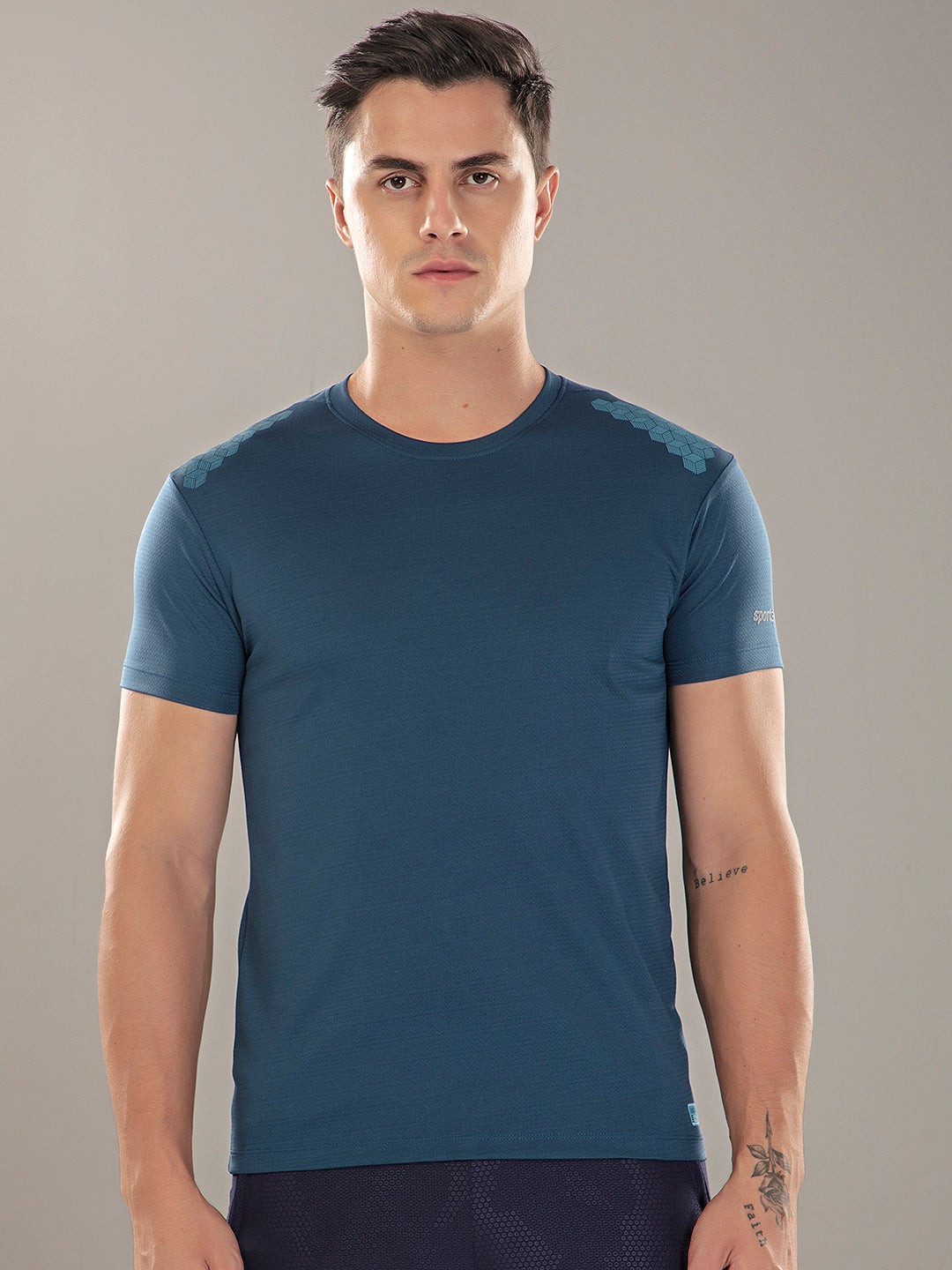 Sport Sun Active Round Neck Airforce T Shirt