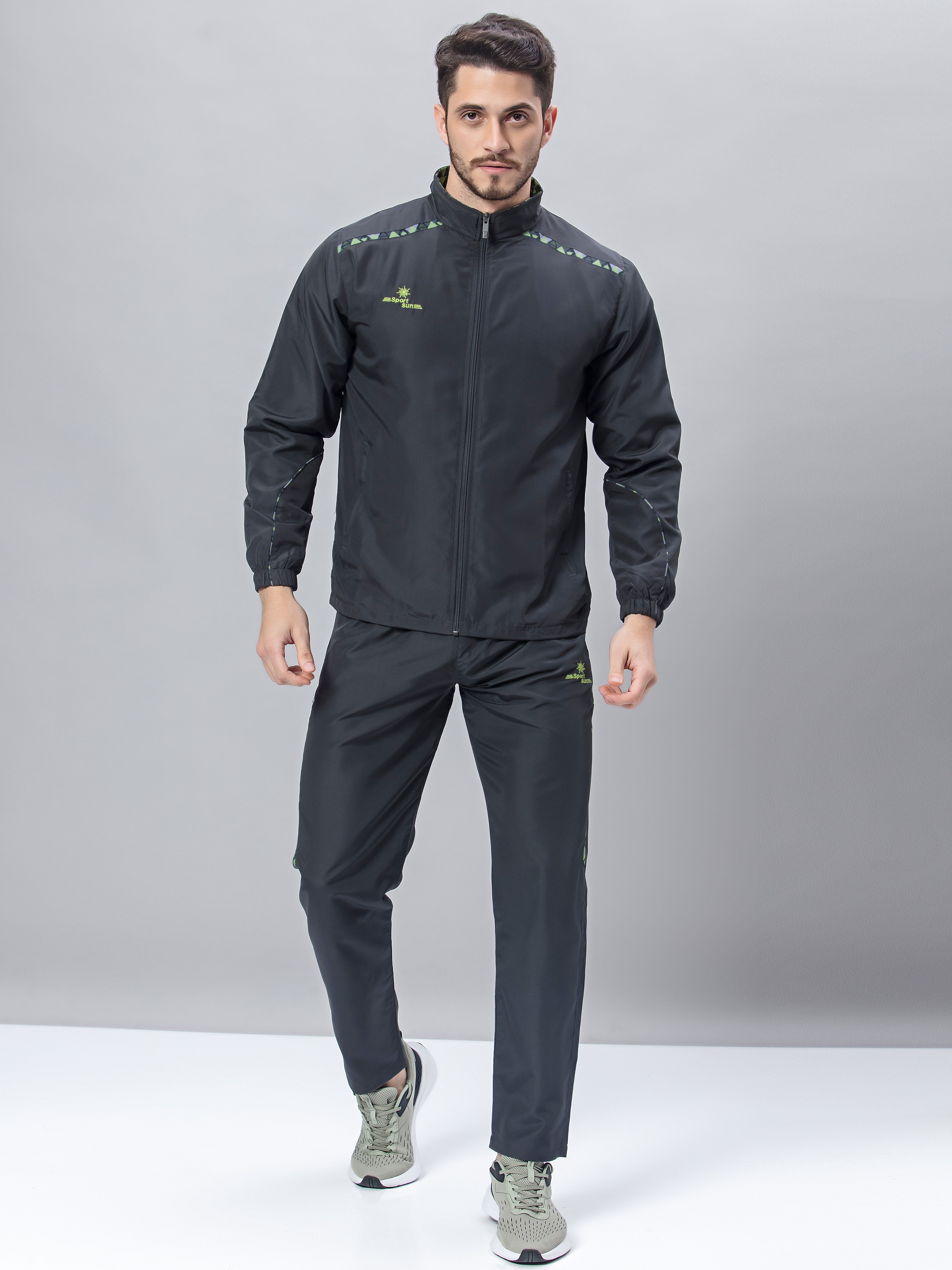 Sport Sun Micro Poly Dark Grey Track Suit