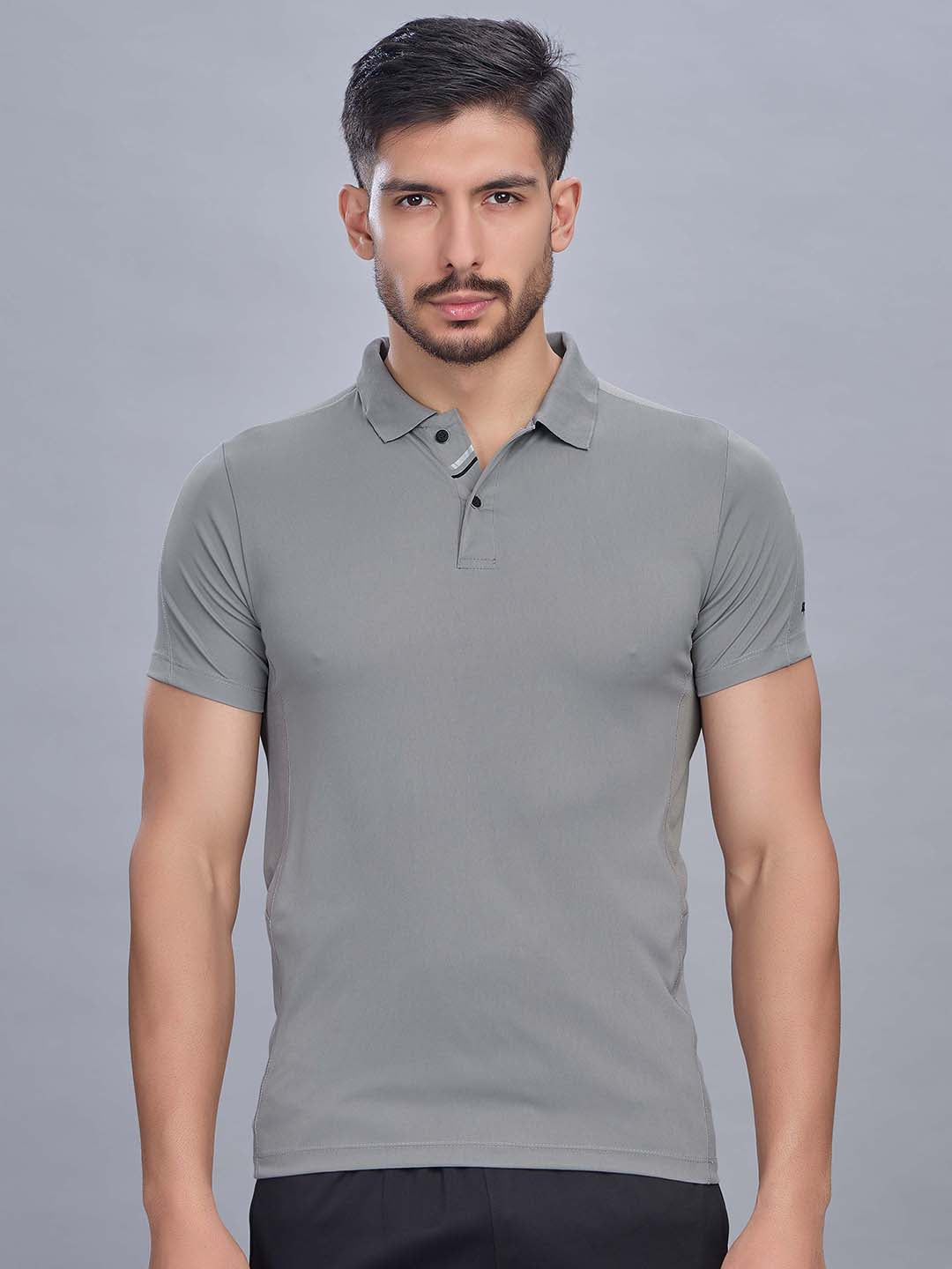 Solid Men Sports T Shirt