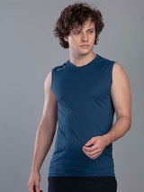 CUT SLEEVE ROUND NECK