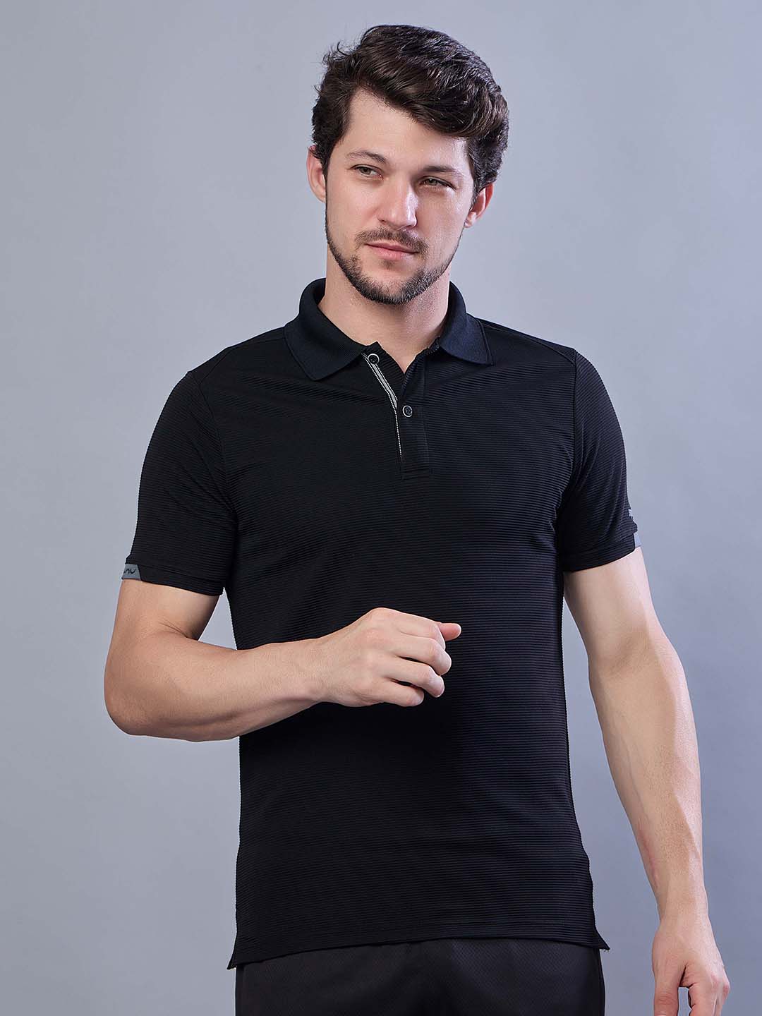 Men’s Stretchable Polo Neck Sports T Shirt