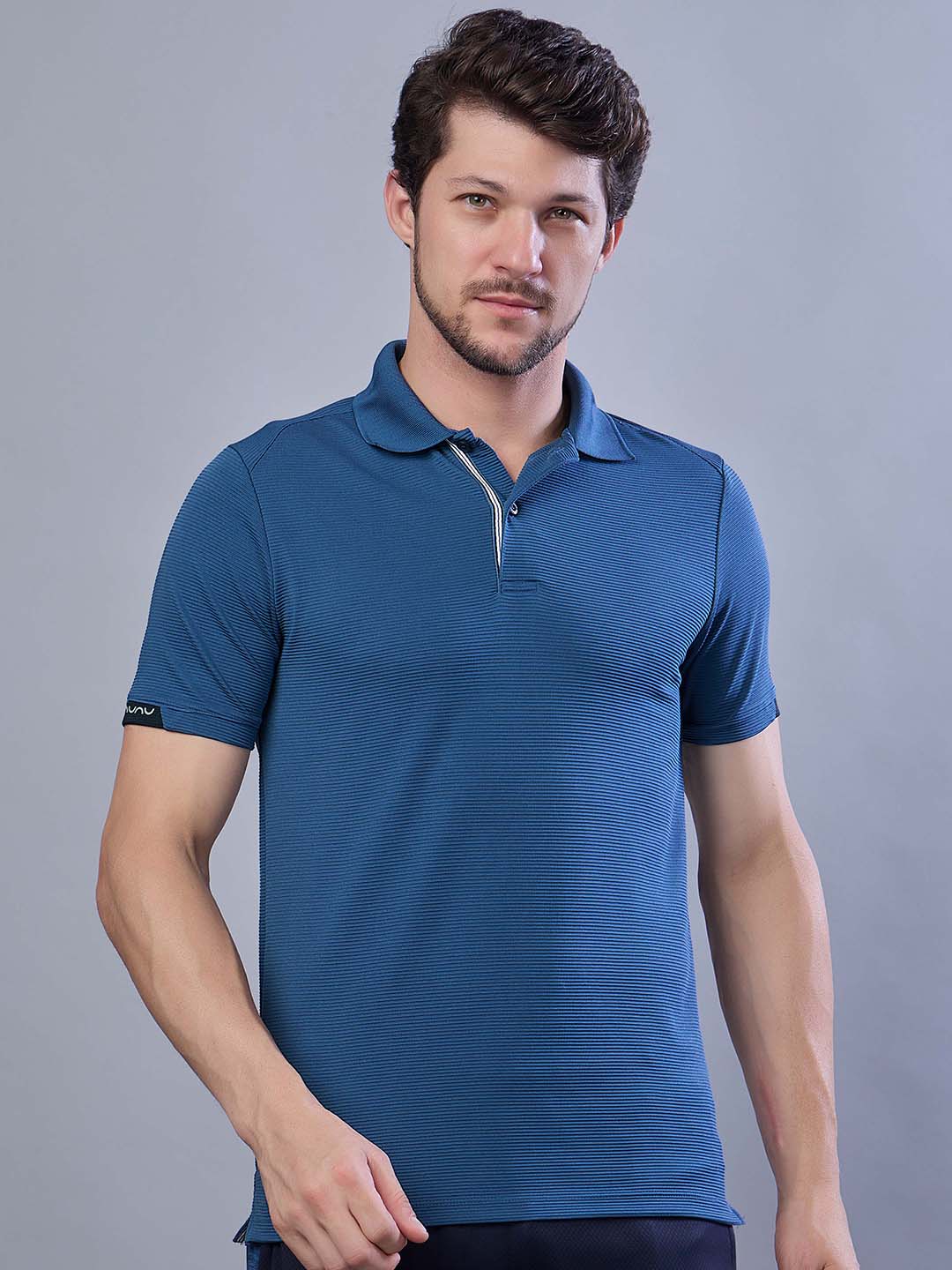 Men’s Stretchable Polo Neck Sports T Shirt