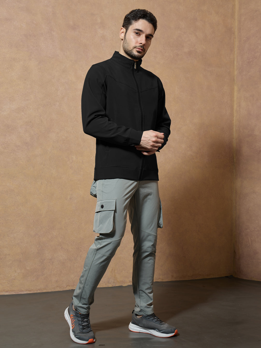 BONDED JACKET, BLACK