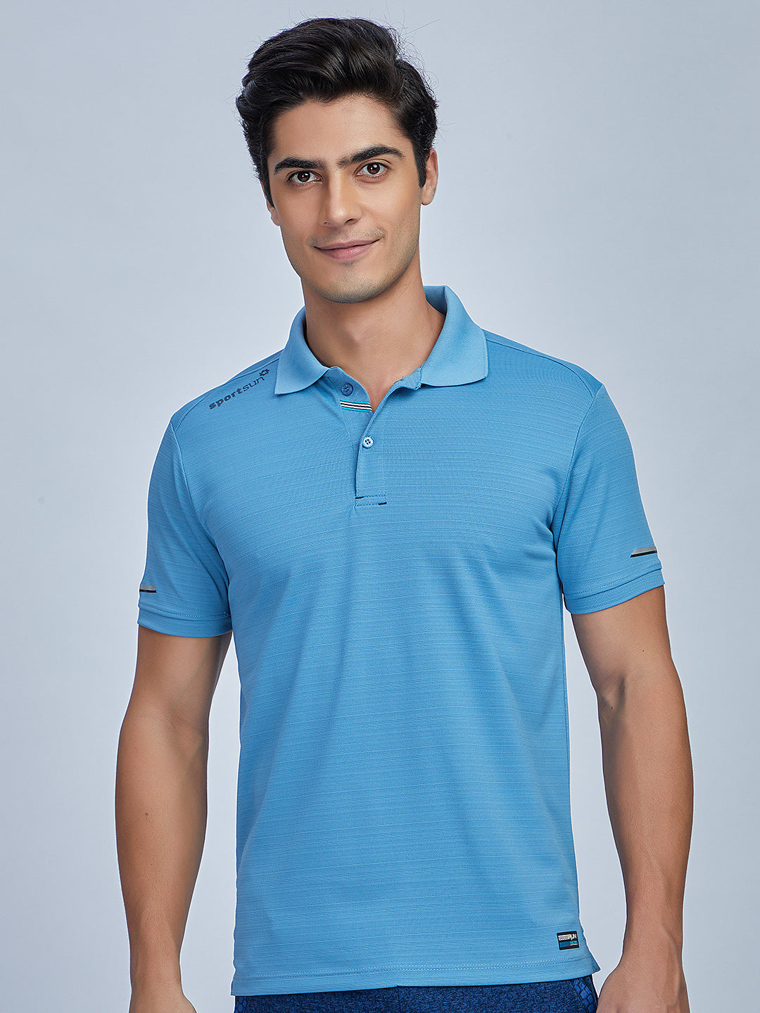 Sport Sun Playcool Polo Sky Blue T Shirt