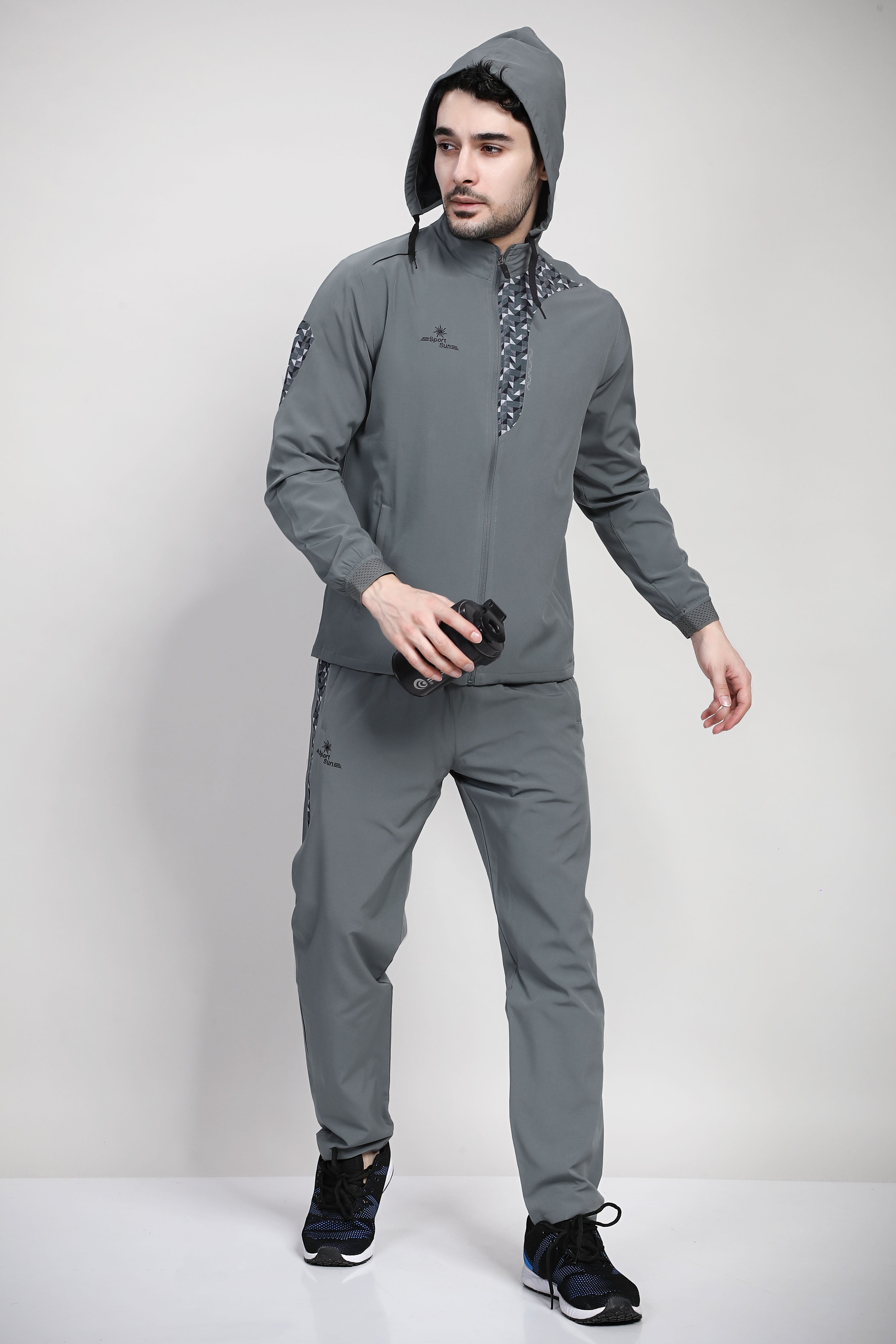 Sport Sun Micro Poly Green Track Suit