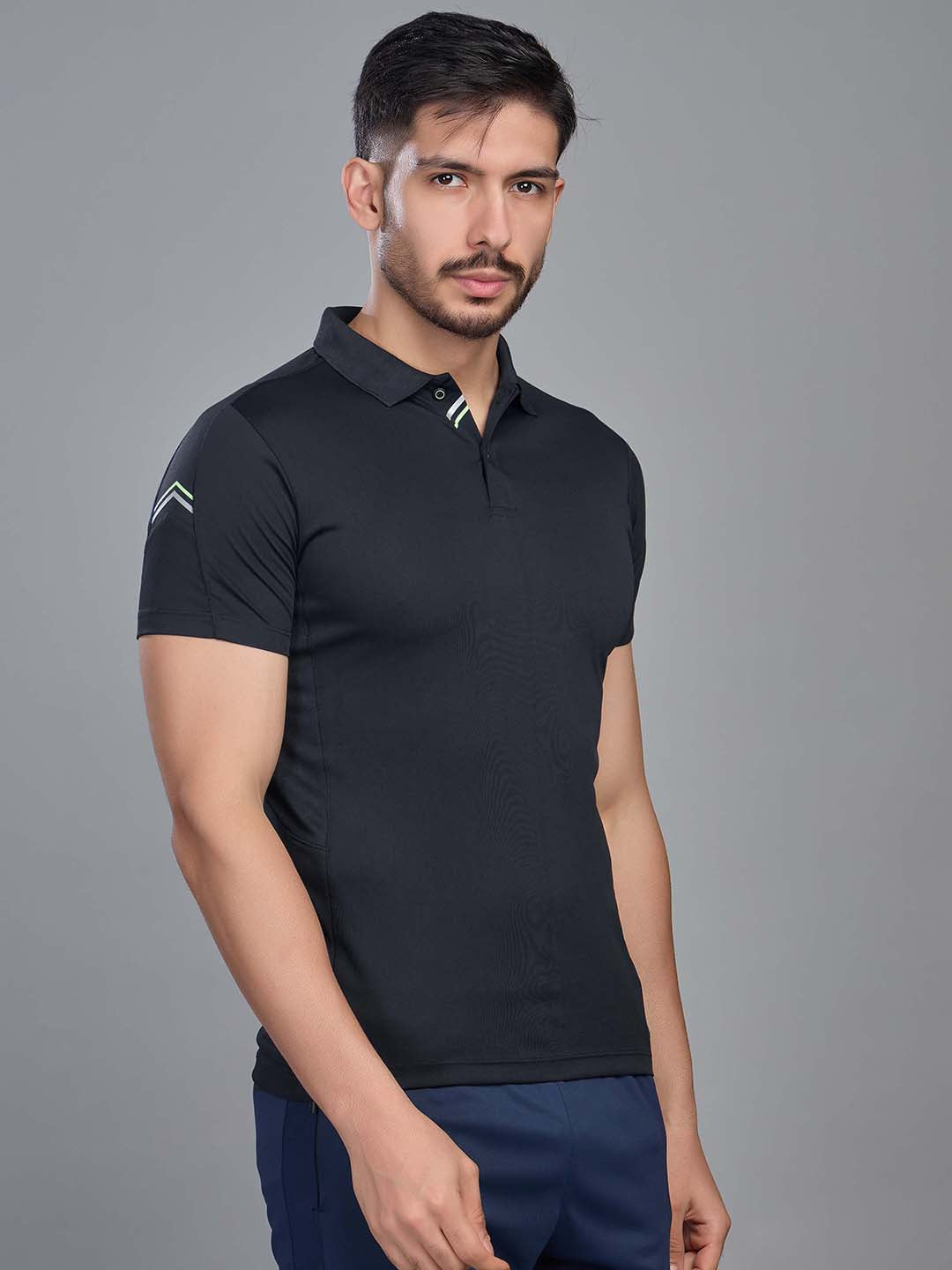 Solid Men Sports T Shirt