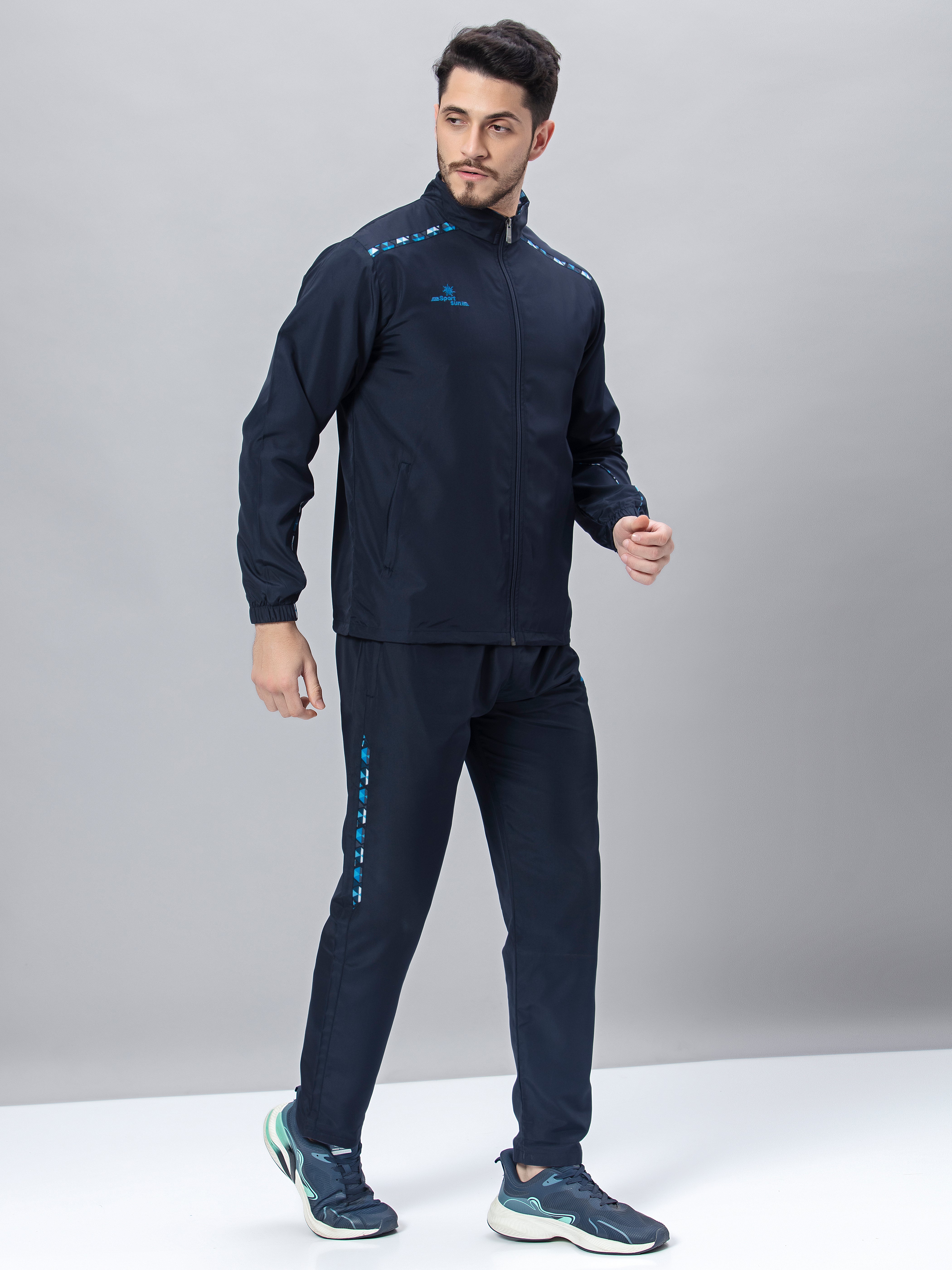 Sport Sun Micro Poly Navy Blue Track Suit