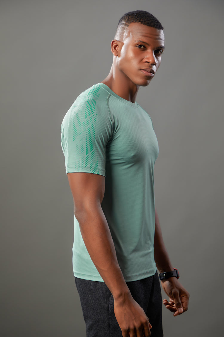 Sport Sun Round Neck Nylon Max Pista T Shirt