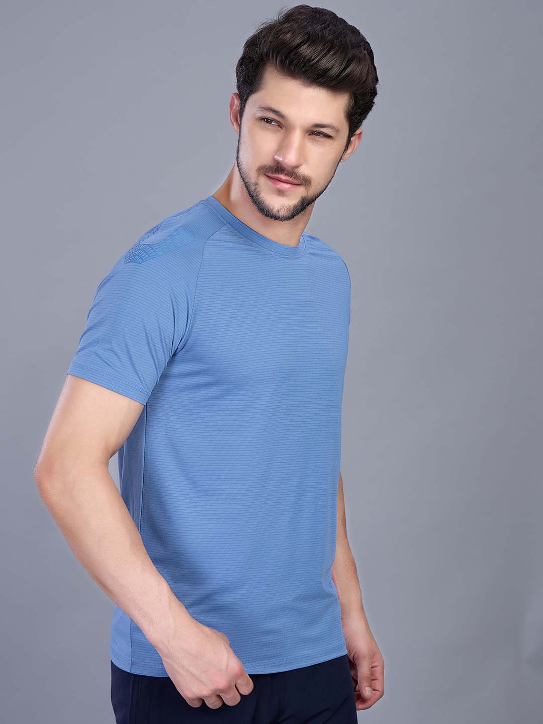 Men’s Active Stretchable Round Neck Sports T Shirt