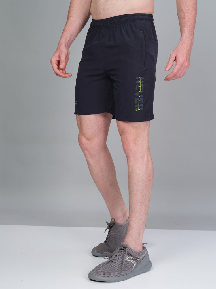 Sport Sun Printed NS Lycra Navy Blue Shorts for Men