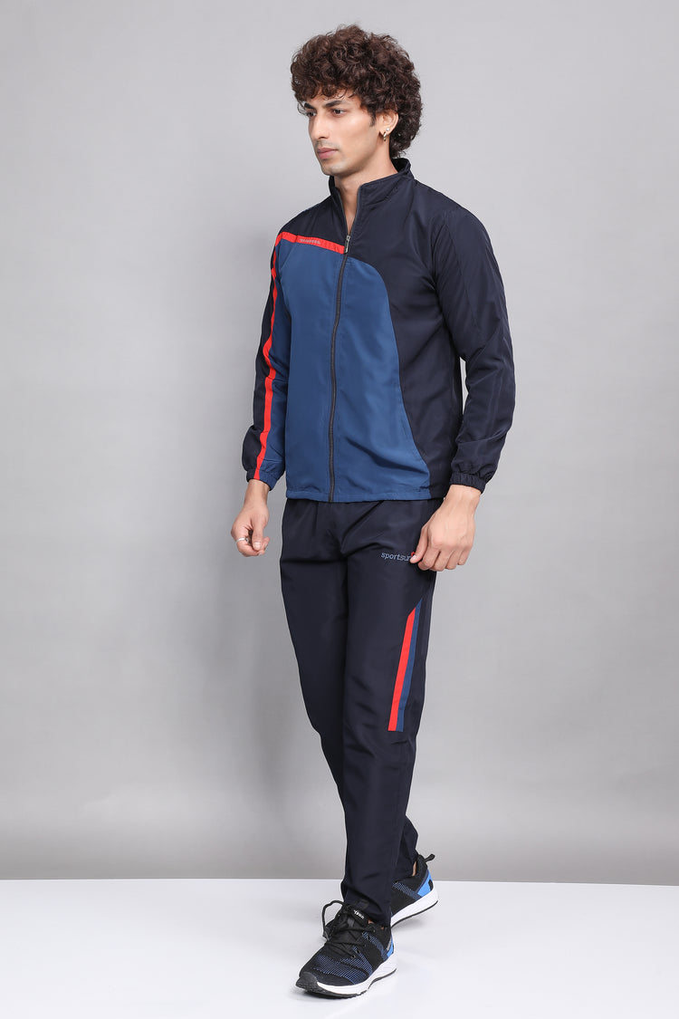 Sport Sun Micro Poly Navy Blue Track Suit