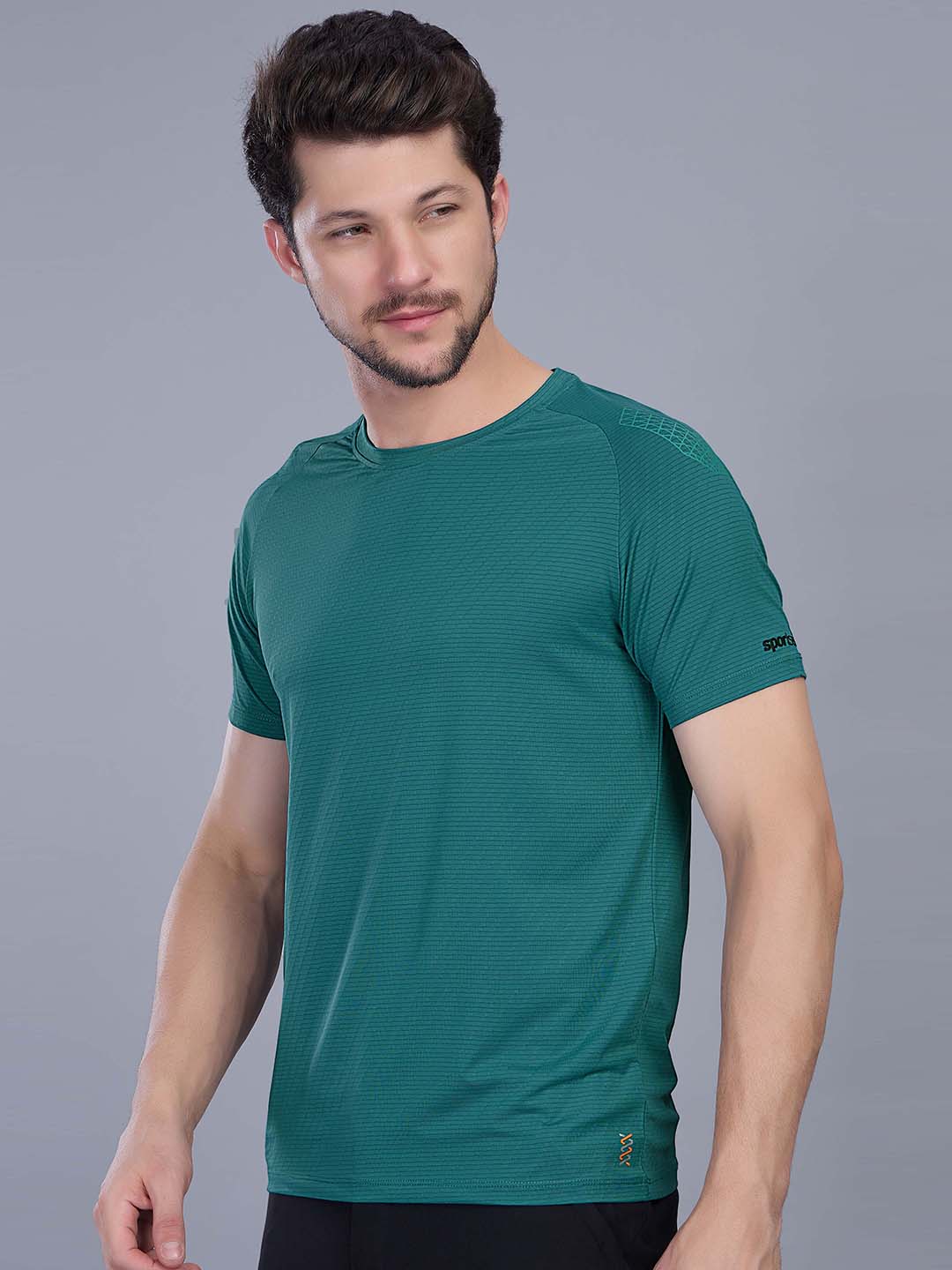 Men’s Active Stretchable Round Neck Sports T Shirt