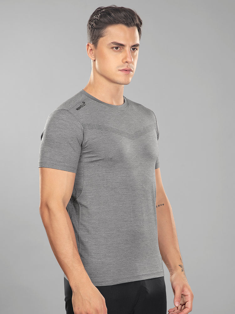 Sport Sun Playcool Pro Round Neck Charcoal T Shirt