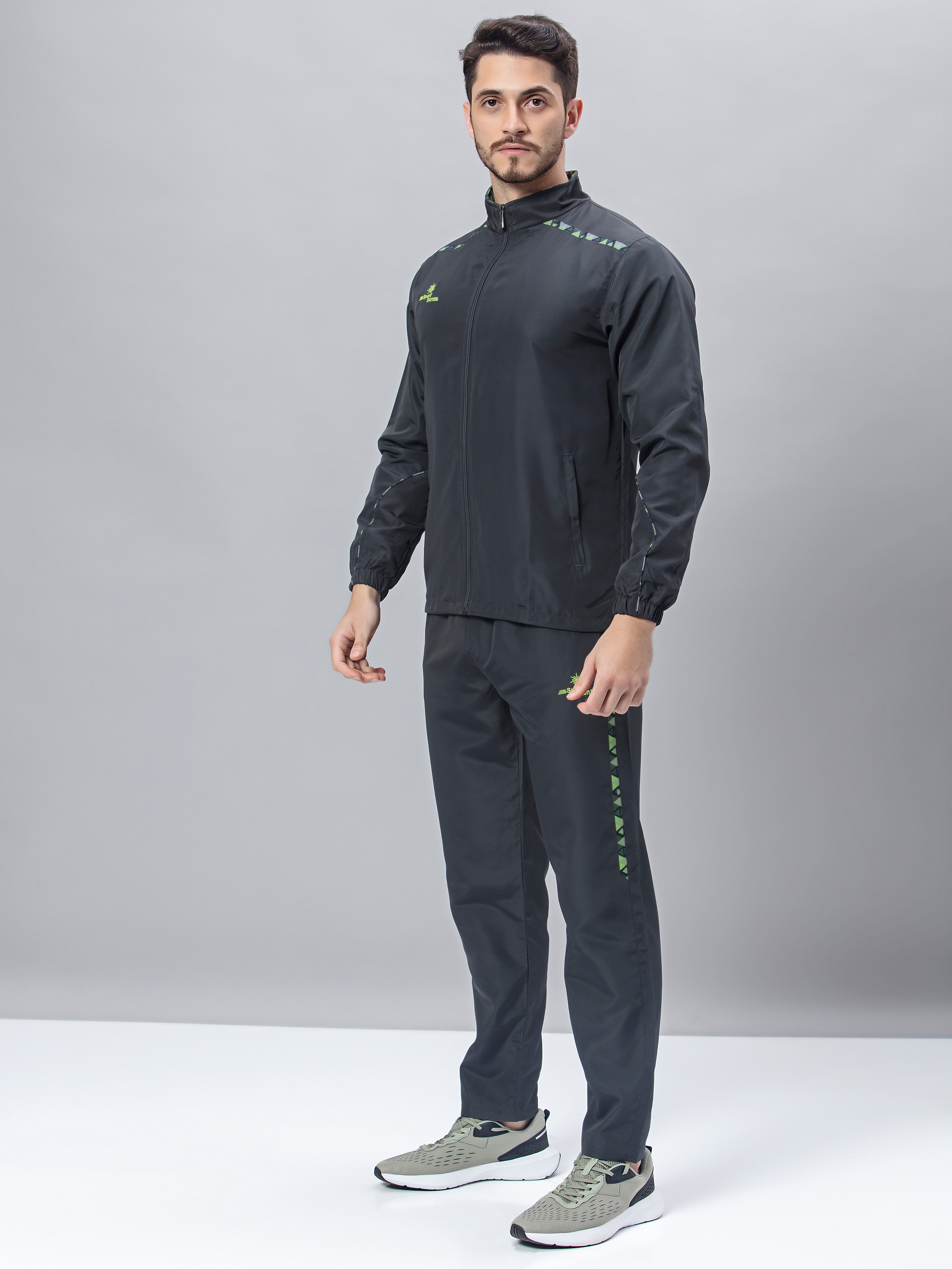 Sport Sun Micro Poly Dark Grey Track Suit