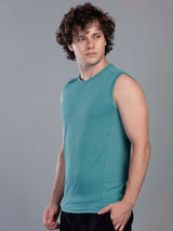 CUT SLEEVE ROUND NECK