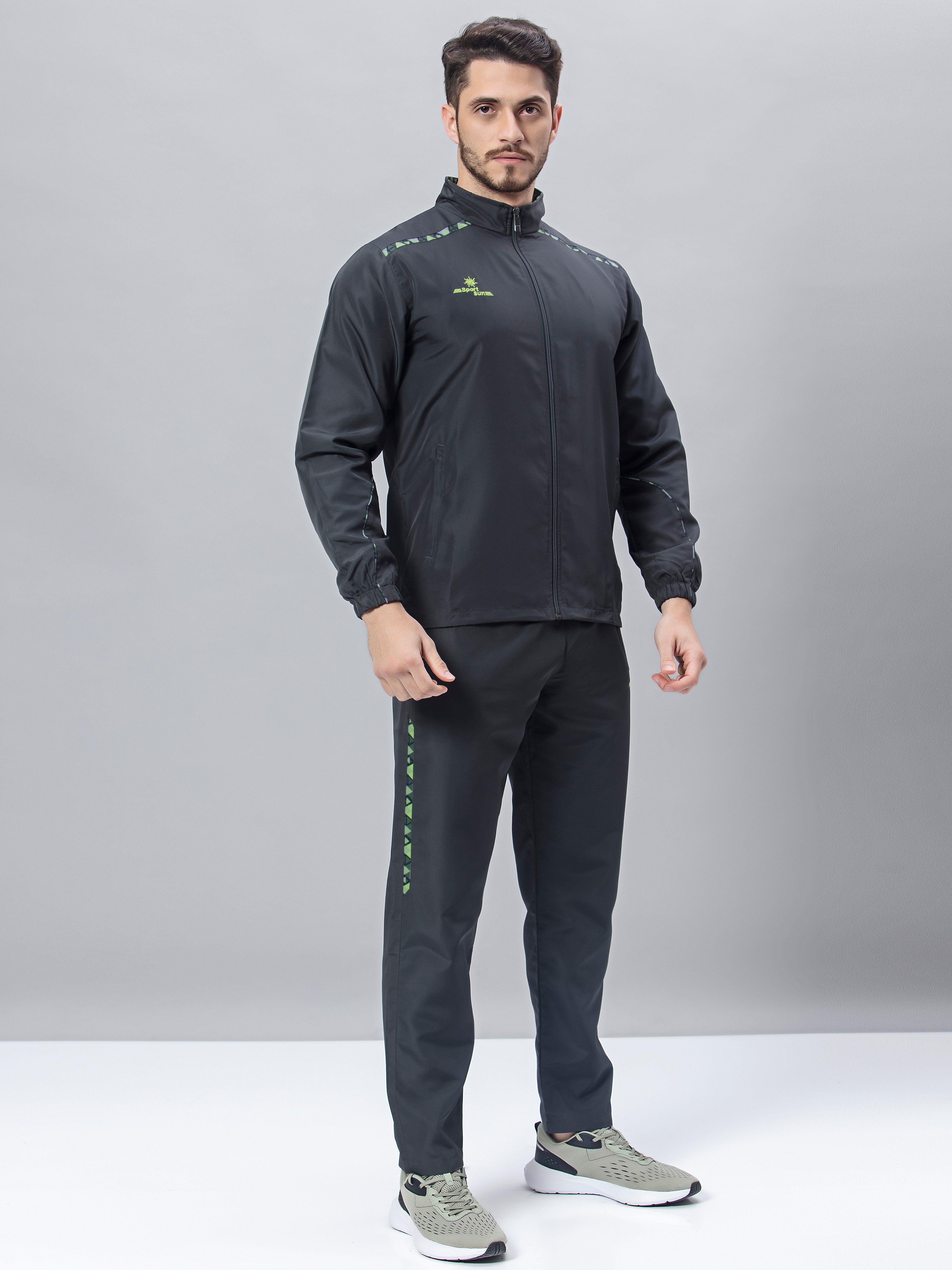 Sport Sun Micro Poly Dark Grey Track Suit