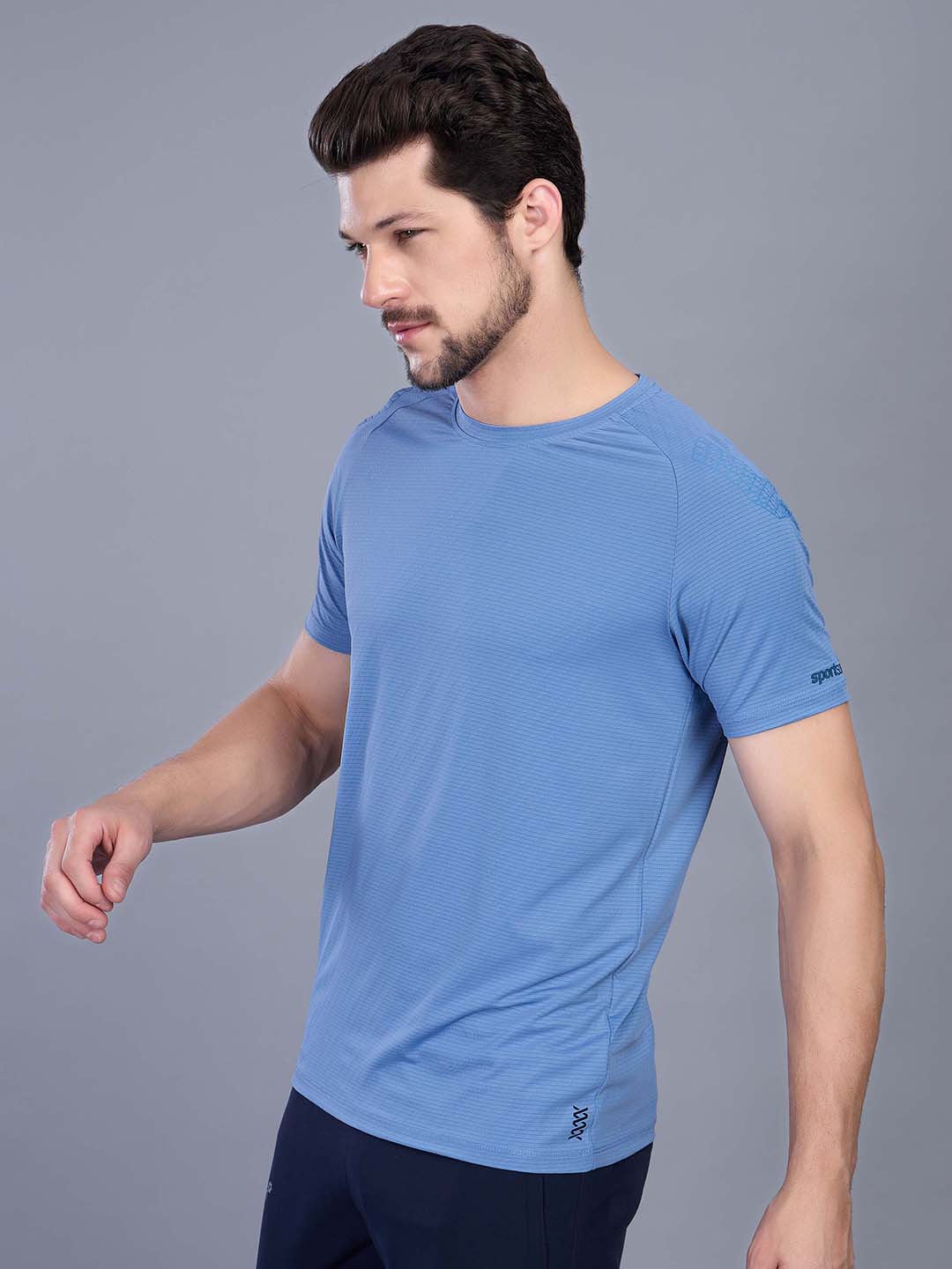 Men’s Active Stretchable Round Neck Sports T Shirt