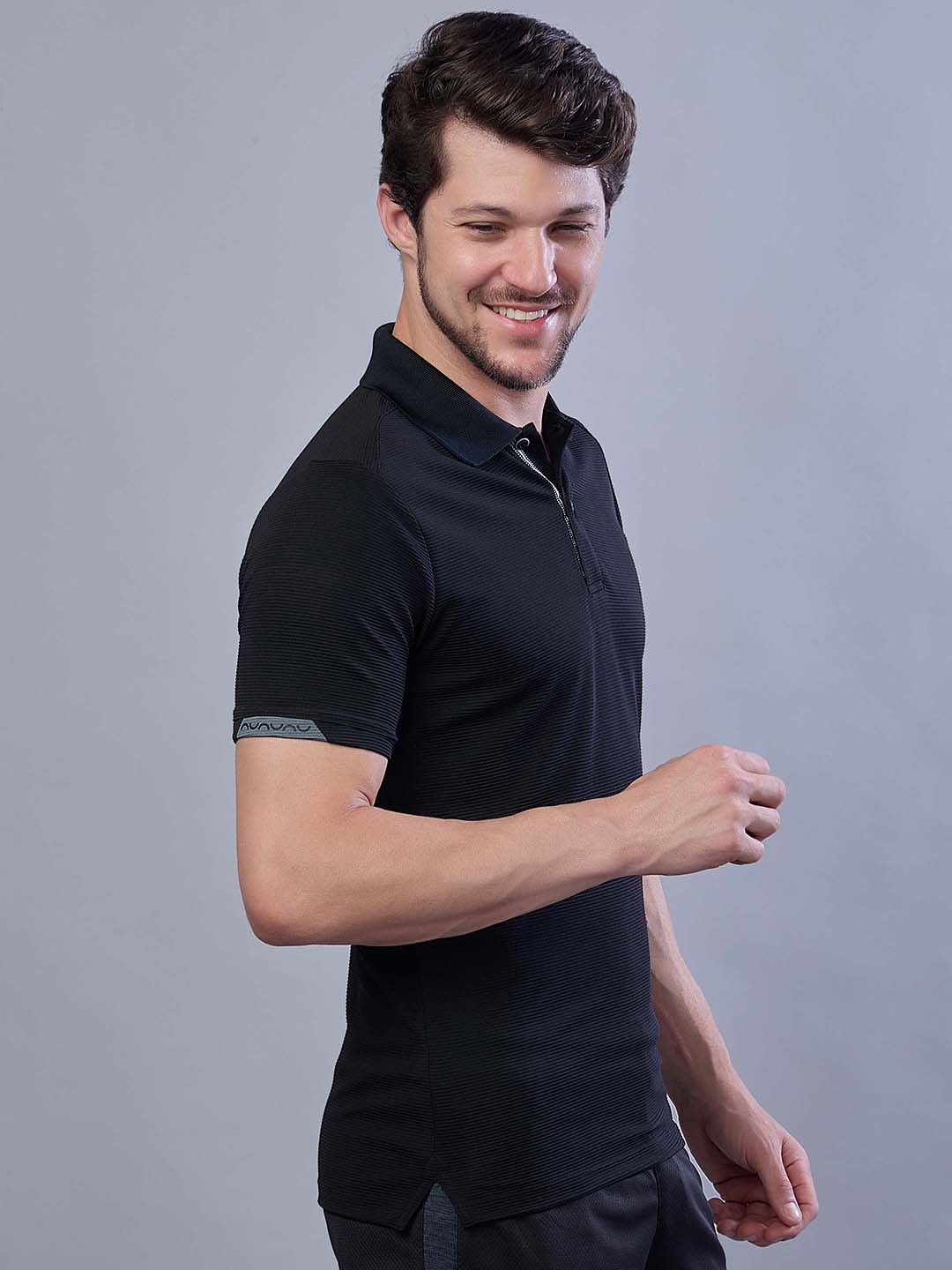 Men’s Stretchable Polo Neck Sports T Shirt