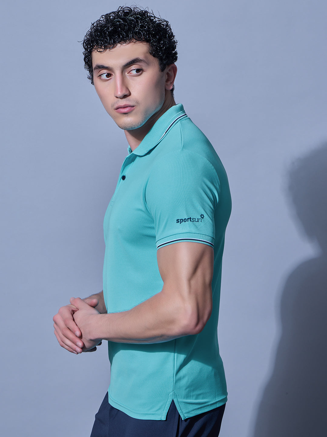 Sport Sun Max Polo Pro Sky Blue T Shirt