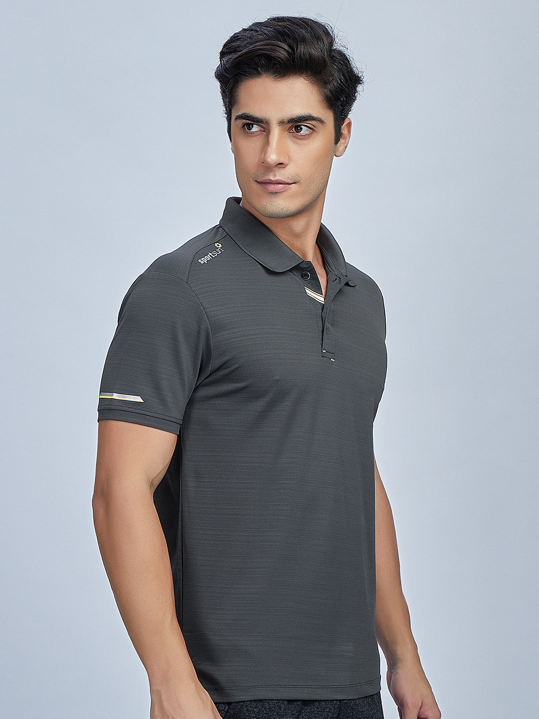 Sport Sun Playcool Polo Dark Grey T Shirt