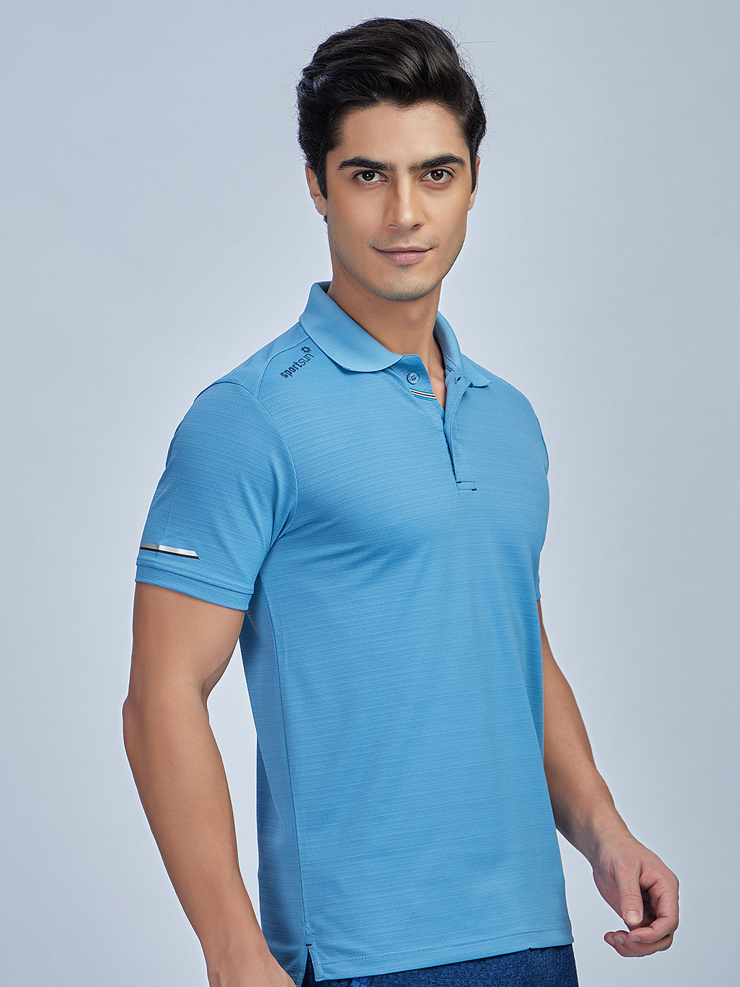 Sport Sun Playcool Polo Sky Blue T Shirt