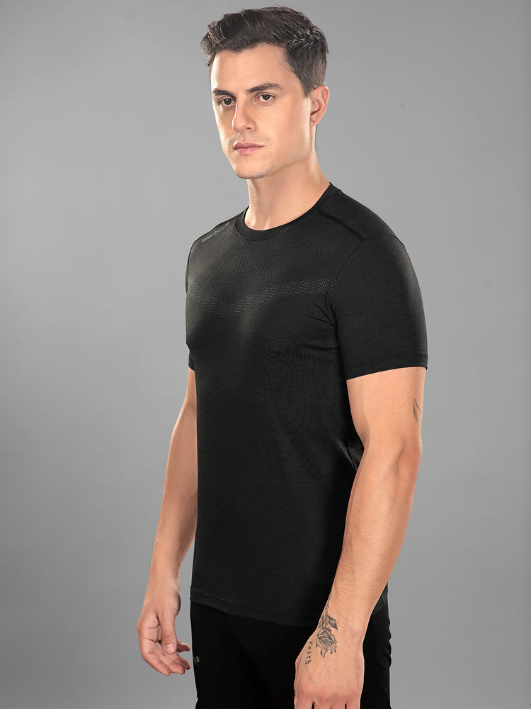 Sport Sun Playcool Pro Round Neck Black T Shirt