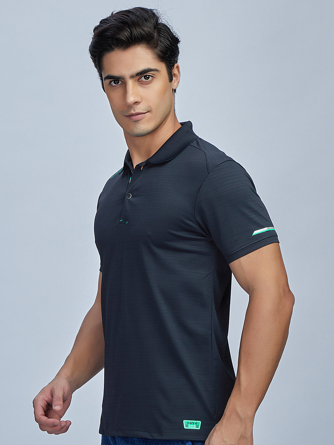 Sport Sun Playcool Polo Navy Blue T Shirt